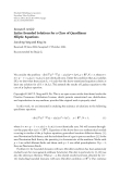 Báo cáo hóa học: " Research Article Entire Bounded Solutions for a Class of Quasilinear Elliptic Equations"