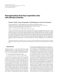 Báo cáo hóa học: " Nonregenerative Dual-Hop Cooperative Links with Selection Diversity"