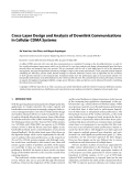 Báo cáo hóa học: " Cross-Layer Design and Analysis of Downlink Communications in Cellular CDMA Systems"