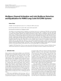 Báo cáo hóa học: "  Multipass Channel Estimation and Joint Multiuser Detection and Equalization for MIMO Long-Code DS/CDMA Systems"