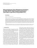 Báo cáo hóa học: "  Noise and Spurious Tones Management Techniques for Multi-GHz RF-CMOS Frequency Synthesizers Operating in Large Mixed Analog-Digital SOCs"