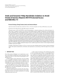 Báo cáo hóa học: "  Static and Dynamic 4-Way Handshake Solutions to Avoid Denial of Service Attack in Wi-Fi Protected Access and IEEE 802.11i"