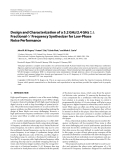 Báo cáo hóa học: " Design and Characterization of a 5.2 GHz/2.4 GHz ΣΔ Fractional-N Frequency Synthesizer for Low-Phase Noise Performance"