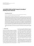 Báo cáo hóa học: " Joint MIMO-OFDM and MAC Design for Broadband Multihop Ad Hoc Networks"