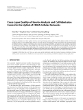 Báo cáo hóa học: "  Cross-Layer Quality-of-Service Analysis and Call Admission Control in the Uplink of CDMA Cellular Networks"