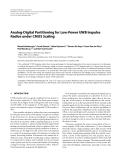 Báo cáo hóa học: "  Analog-Digital Partitioning for Low-Power UWB Impulse Radios under CMOS Scaling"