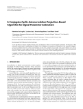 Báo cáo hóa học: " A Conjugate-Cyclic-Autocorrelation Projection-Based Algorithm for Signal Parameter Estimation"