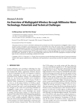 Báo cáo hóa học: "  Research Article An Overview of Multigigabit Wireless through Millimeter Wave Technology: Potentials and Technical Challenges"