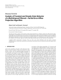 Báo cáo hóa học: "  Research Article Analysis of Transient and Steady-State Behavior of a Multichannel Filtered-x Partial-Error Afﬁne Projection Algorithm"