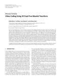 Báo cáo hóa học: "  Research Article Video Coding Using 3D Dual-Tree Wavelet Transform"