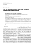 Báo cáo hóa học: "  Research Article Costs and Advantages of Object-Based Image Coding with Shape-Adaptive Wavelet Transform"