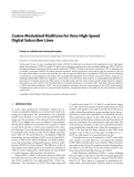 Báo cáo hóa học: " Cosine-Modulated Multitone for Very-High-Speed Digital Subscriber Lines"