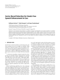 Báo cáo hóa học: " Sector-Based Detection for Hands-Free Speech Enhancement in Cars"