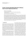 Báo cáo hóa học: "  Analysis of Iterative Waterﬁlling Algorithm for Multiuser Power Control in Digital Subscriber Lines"