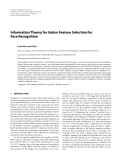 Báo cáo hóa học: "  Information Theory for Gabor Feature Selection for Face Recognition"