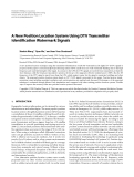 Báo cáo hóa học: " A New Position Location System Using DTV Transmitter Identiﬁcation Watermark Signals"