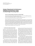 Báo cáo hóa học: "Design of Experiments for Performance Evaluation and Parameter Tuning of a Road Image Processing Chain"