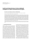 Báo cáo hóa học: " Feedforward Delay Estimators in Adverse Multipath Propagation for Galileo and Modernized GPS Signals"