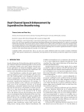 Báo cáo hóa học: " Dual-Channel Speech Enhancement by Superdirective Beamforming"