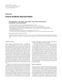 Báo cáo hóa học: " Editorial Inverse Synthetic Aperture Radar"