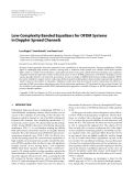 Báo cáo hóa học: "  Low-Complexity Banded Equalizers for OFDM Systems in Doppler Spread Channels"