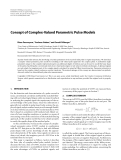 Báo cáo hóa học: "  Concept of Complex-Valued Parametric Pulse Models"