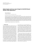 Báo cáo hóa học: "Robust System and Cross-Layer Design for H.264/AVC-Based Wireless Video Applications"