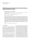 Báo cáo hóa học: " Differential Space-Time Coding Scheme Using Star Quadrature Amplitude Modulation Method"