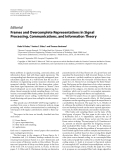 Báo cáo hóa học: "Editorial Frames and Overcomplete Representations in Signal Processing, Communications, and Information Theory"