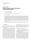 Báo cáo hóa học: " Research Article Statistical Analysis of Hyper-Spectral Data: A Non-Gaussian Approach"