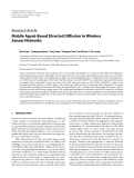 Báo cáo hóa học: "Research Article Mobile Agent-Based Directed Diffusion in Wireless Sensor Networks"