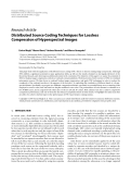 Báo cáo hóa học: " Research Article Distributed Source Coding Techniques for Lossless Compression of Hyperspectral Images"