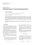 Báo cáo hóa học: " Research Article Noniterative Design of 2-Channel FIR Orthogonal Filters"