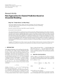 Báo cáo hóa học: " Research Article New Approaches for Channel Prediction Based on Sinusoidal Modeling"