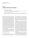 Báo cáo hóa học: "  Editorial Advances in Blind Source Separation Andrzej Cichocki1 and Frank Ehlers2"