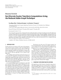 Báo cáo hóa học: " Research Article Fast Discrete Fourier Transform Computations Using the Reduced Adder Graph Technique"