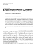 Báo cáo hóa học: "  Research Article An Approach for Synthesis of Modulated M-Channel FIR Filter Banks Utilizing the Frequency-Response Masking Technique"