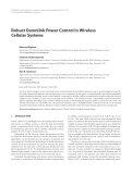 Báo cáo hóa học: " Robust Downlink Power Control in Wireless Cellular Systems"