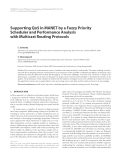 Báo cáo hóa học: "  Supporting QoS in MANET by a Fuzzy Priority Scheduler and Performance Analysis with Multicast Routing Protocols"