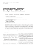 Báo cáo hóa học: " Optimizing Transmission and Shutdown for Energy-Efﬁcient Real-time Packet Scheduling in Clustered Ad Hoc Networks"