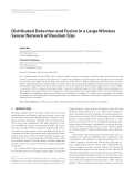 Báo cáo hóa học: " Distributed Detection and Fusion in a Large Wireless Sensor Network of Random Size"