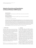 Báo cáo hóa học: " Adaptive Denoising and Equalization of Infrared Wireless CDMA System"