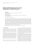 Báo cáo hóa học: " Adaptive QoS Routing by Cross-Layer Cooperation in Ad Hoc Networks"