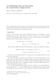 Báo cáo hóa học: " AN APPROXIMATION OF SOLUTIONS OF VARIATIONAL INEQUALITIES"