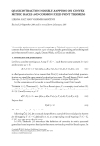 Báo cáo hóa học: " QUASICONTRACTION NONSELF-MAPPINGS ON CONVEX METRIC SPACES AND COMMON FIXED POINT THEOREMS"