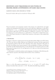 EXISTENCE AND UNIQUENESS OF SOLUTIONS OF HIGHER-ORDER ANTIPERIODIC DYNAMIC EQUATIONS ALBERTO CABADA