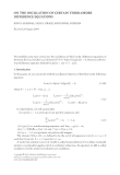 ON THE OSCILLATION OF CERTAIN THIRD-ORDER DIFFERENCE EQUATIONS RAVI P. AGARWAL, SAID R. GRACE, AND