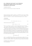 ON A PERIODIC BOUNDARY VALUE PROBLEM FOR SECOND-ORDER LINEAR FUNCTIONAL DIFFERENTIAL EQUATIONS S.