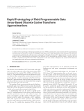 Báo cáo hóa học: "  Rapid Prototyping of Field Programmable Gate Array-Based Discrete Cosine Transform Approximations"