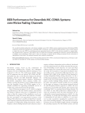 Báo cáo hóa học: "  BER Performance for Downlink MC-CDMA Systems over Rician Fading Channels"